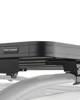 This 1156mm/45.5 long, full-size, Slimline II cargo roof rack kit contains the Slimline II Tray, Wind Deflector and 2 pairs of Grab-On Feet to mount the Slimline II Tray to the roof rails of your Mitsubishi Pajero SWB. This system installs easily with off-road tough feet that grab on to the existing factory/OEM roof rails. No drilling required.