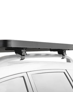 This 1762mm/69.4 long, full-size, Slimline II cargo roof rack kit contains the Slimline II Tray, Wind Deflector and 3 pairs of Grab-On Feet to mount the Slimline II Tray to the roof rails of your Mercedes GL. This system installs easily with off-road tough feet that grab on to the existing factory/OEM roof rails. No drilling required.