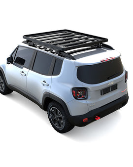 This 1762mm/69.4 long, full-size, Slimline II cargo roof rack kit contains the Slimline II Tray, Wind Deflector and 3 pairs of Grab-On Feet to mount the Slimline II Tray to the roof rails of your Jeep Renegade. This system installs easily with off-road tough feet that grab on to the existing factory/OEM roof rails. No drilling required.