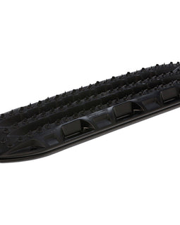 These lightweight and tough MAXTRAX recovery devices use integrated teeth that grip into a tyre's/tire's tread to provide traction in sand, mud or snow.