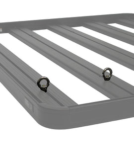 These easy to use tie down rings quickly and easily mount to the t-slots on the top, sides and/orthe bottom ofFront Runner Slimline IIRoof Racks.Sold in Pairs.