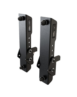 Mount RotoPax Fuel, Water or Emergency/Storage Packs to the side or top of a Front Runner Slimline II Rack with this off-road tough Mounting Plate and adjustable tilt Side Mount Brackets. Rotopax brand Pack Mounts (RX-PM, RX-DLX-PM and RX-LOX-PM) must be used in conjunction and are SOLD SEPARATELY.