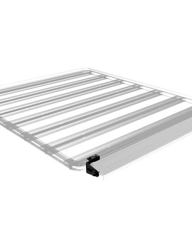 Universal brackets that secure LED light bars either to the front or underneath a Front Runner rack.