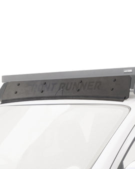 Make a statement and change the standard Front Runner rack Wind Deflector to this bold Front Runner Wind Fairing. Quickly mounts to the front of your roof rack to help move air over large rack loads and accessories, while reducing wind noise at high speeds.
