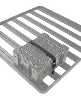 A smart, sturdy solution to quickly secure your storage box to your Front Runner rack.