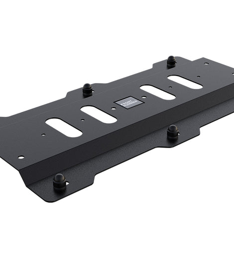 Effortlessly mount the RotoPax Fuel and/or Water Cans to your Front Runner Rack with this off-road tough secure mounting plate.