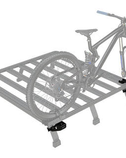Go on, take your extra pair of wheels with. Load Bed Rack Side Mounts for Front Runner's bike mounts provides that extra space when its needed the most, when there is no space left on your rack. Works with either the Fork Mount Bike Carrier / Power Edition or Thru Axle Bike Carrier / Power Edition*.