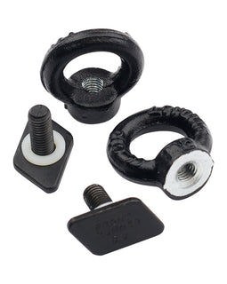 Black Tie Down Rings / Eye Bolts for Tracks - by Front Runner 
