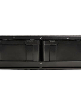 This 4 Cub Box Drawer / Wide kit provides a comprehensive and practical storage solution for 4x4s, SUVs and crossovers that have smaller than usual cargo areas. Easily transport stored items between a vehicle and the campsite, garage, store, etc. including easy access to coolers, fridges, gear boxes and more. Engineered tough for both on and off-road conditions.Product Dimensions: 653mm (25.7'') L x 940mm (37'') W x 261mm (10.3'') H