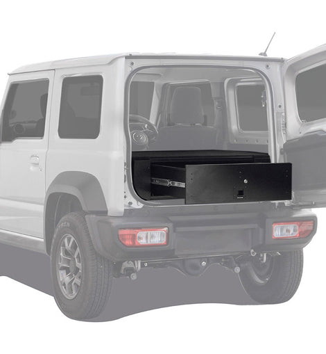 Make storing and organizing gear and valuables a no-brainer. This lockable drawer has been designed specifically for the Suzuki Jimny 2018+. Hide contents from prying eyes while creating more usable and easily accessible storage space in your vehicle.Engineered tough for both on and off-road travel.