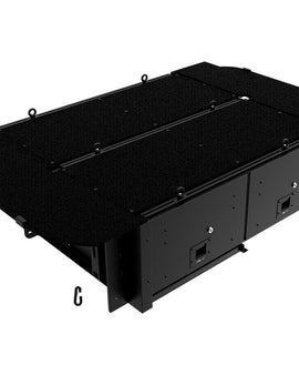 Make storing and organizing gear and valuables a no-brainer. These 2 lockable drawers with fitted deck and faceplates have been designed specifically for the countours of the Toyota 4Runner (5th Gen). Hide contents from prying eyes while creating more usable and easily accessible storage space in your vehicle.Engineered tough for both on and off-road travel.