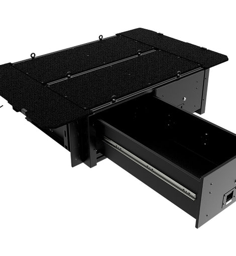 Make storing and organizing gear and valuables a no-brainer. These 2 lockable drawers with fitted deck and faceplates have been designed specifically for the Toyota Land Cruiser 76. Hide contents from prying eyes while creating more usable and easily accessible storage space in your vehicle. Engineered tough for both on and off-road travel.