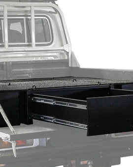 Make storing and organizing gear and valuables a no-brainer. This lockable drawer, with fitted decks and faceplates, has been designed specifically for the Toyota Land Cruiser 79 DC. Hide contents from prying eyes while creating more usable and easily accessible storage space in your vehicle. Engineered tough for both on and off-road travel.