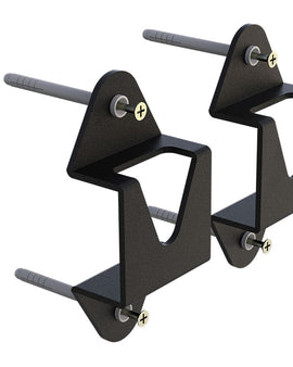 Free up garage storage space and keep your Roof Top Tent or Cargo Boxes securely stowed and ready for adventure with this pair of sturdy, steel wall mounting brackets.