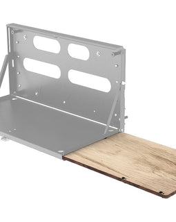 A Wood Tray Extension for Drop Down Tailgate Table that easily replaces your original wood slide.