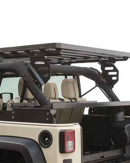   Front Runner has taken the best features of the Slimline II Roof Rack and created a completely flat tray designed specifically for inside the Jeep Wrangler JKU - 4 dr.   