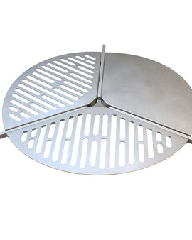 This ingenious, stainless steelcooking grate, stores over your spare wheel and takes up virtually no space.