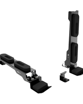 Get your board up and off the top of the Front Runner Slimline II Rack and free up valuable storage space for a Roof Top Tent or other gear. Designed to keep your boards safe and secure during transport on the worlds toughest roads. Features variable length adjustment, padded board protection and 2 carrying positions.
